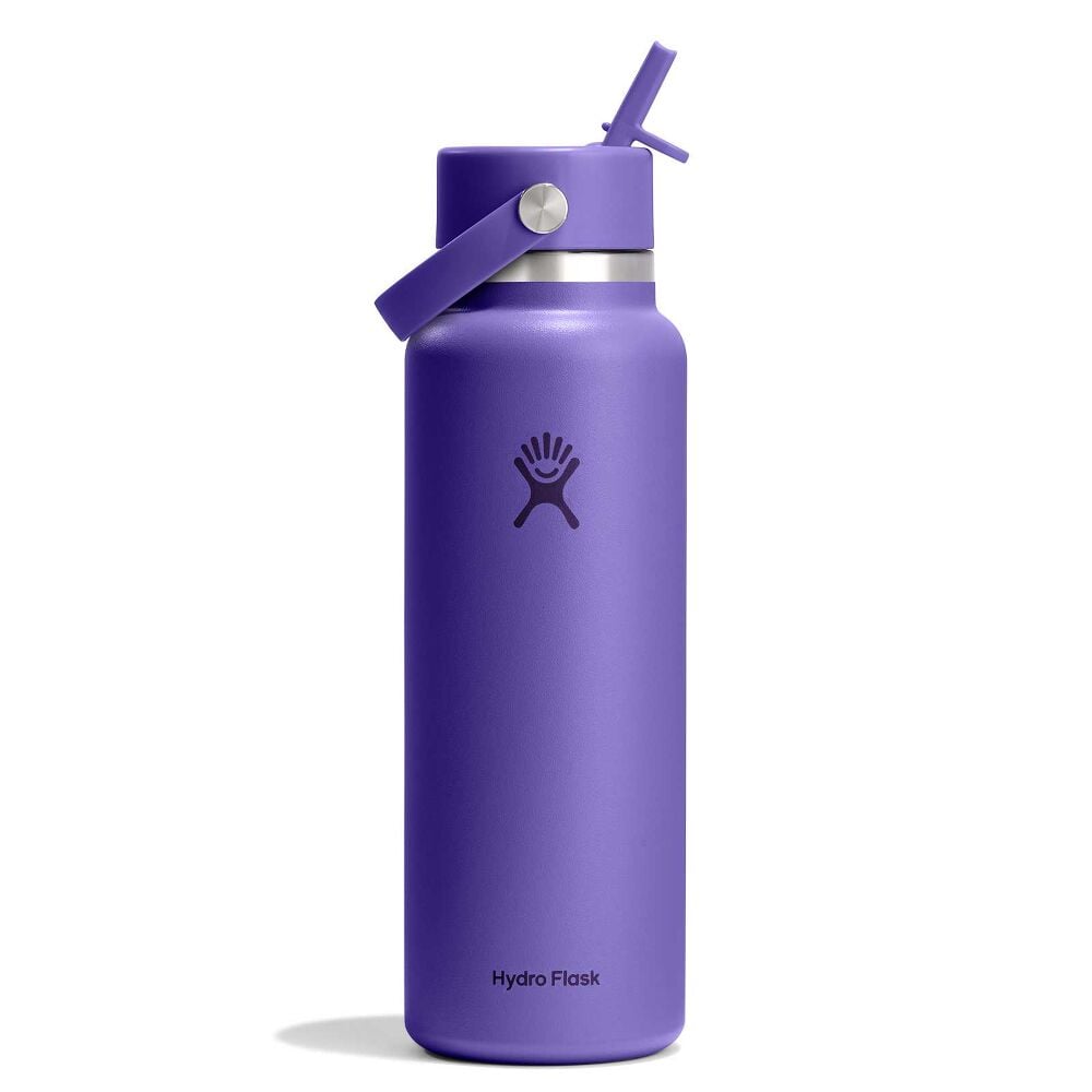 40 oz Wide Mouth with Flex Straw Cap - Utopia Purple